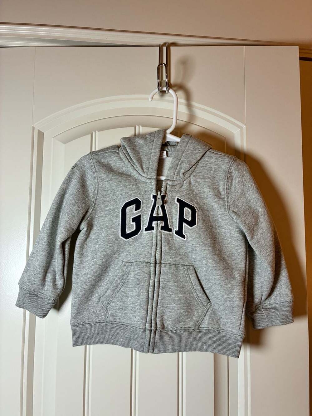 babyGap Gray Logo Zip-Up Hoodie 18-24 Months